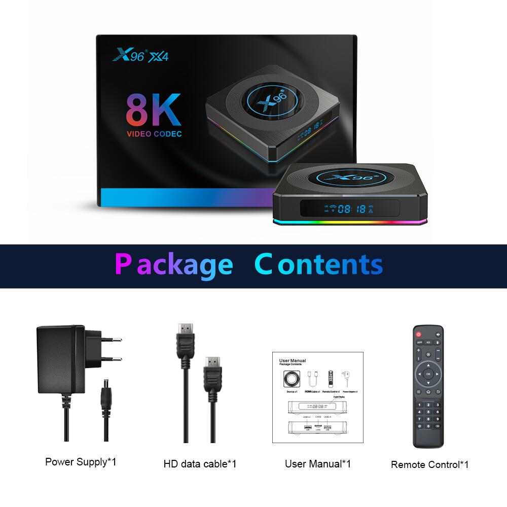 Experience Ultra HD with X96 X4 amlogic S905X4 ott tv box