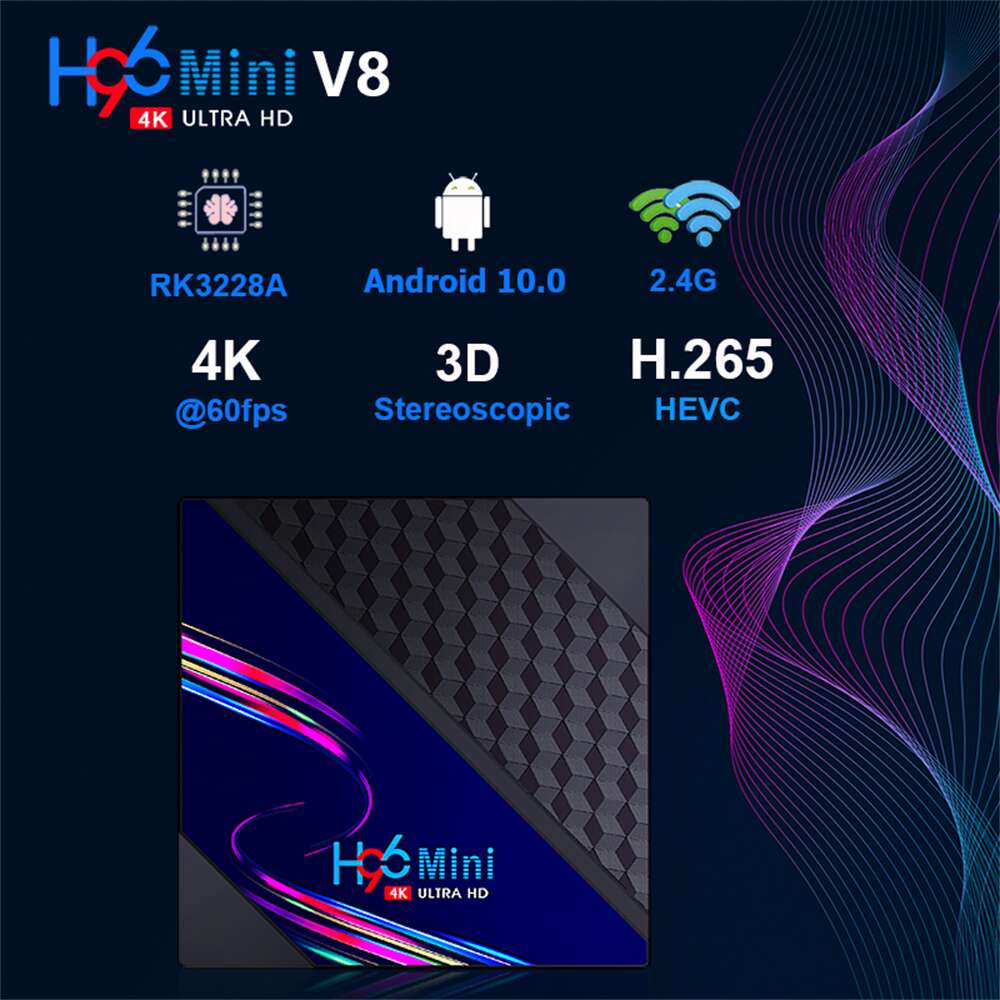 China Manufacturer make H96 Mini V8 RockChip RK3228A streaming player: Entertainment Excellence