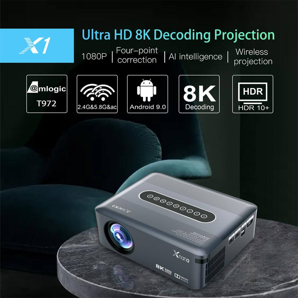 What are the advantages of customize X1 Amlogic T972 android Projector