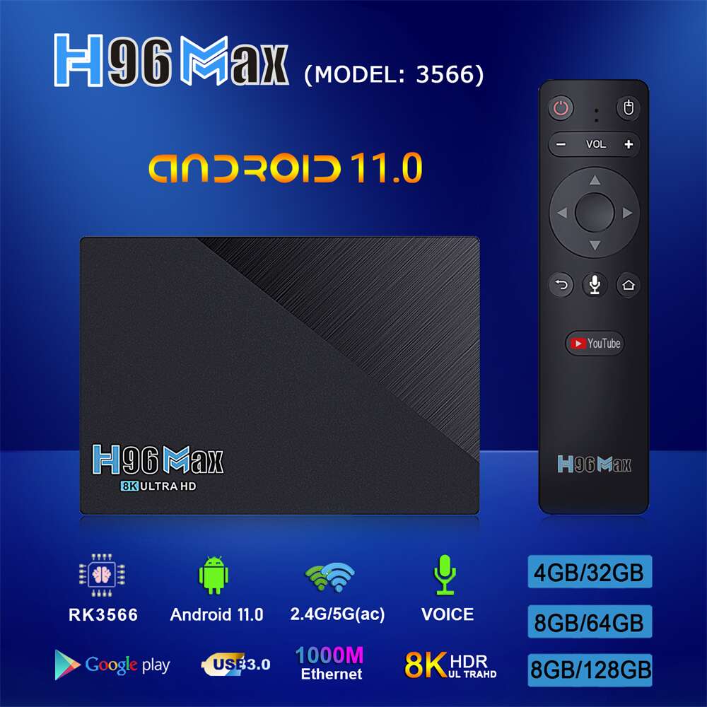 OEM H96 Max RK3566 Rockchip RK3566 streaming player: Quality Assurance with Customization