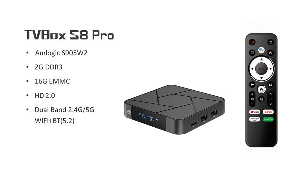 ODM S8 Pro Amlogic S905W2 IPTV box: Redefining Entertainment Experience